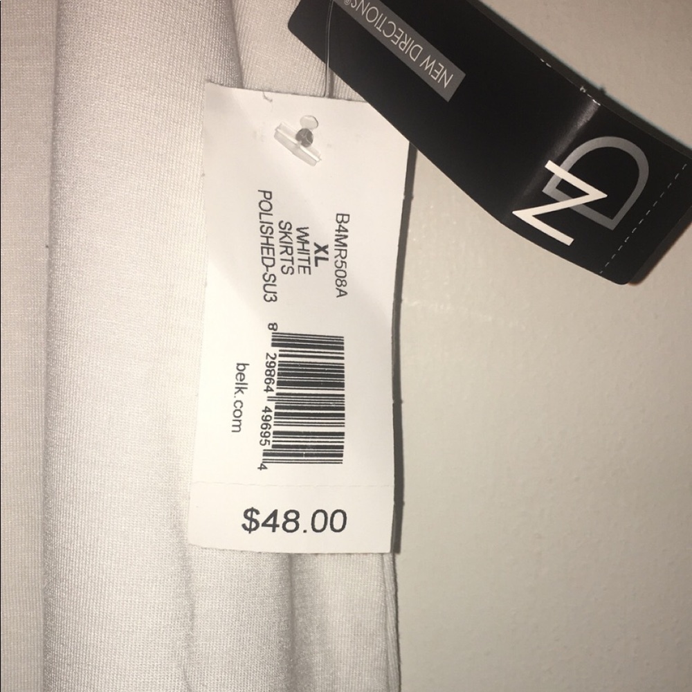 White maxi skirt NWT xl